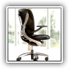 Image of single black Inaba Chair design